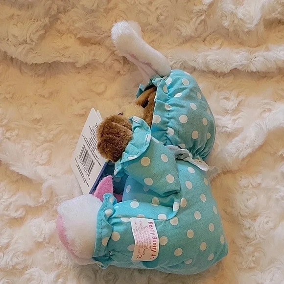 🌴3/$15🌴  Vintage blue polka dot Papel Bearly Bunny Jr in costume kids - Picture 4 of 15